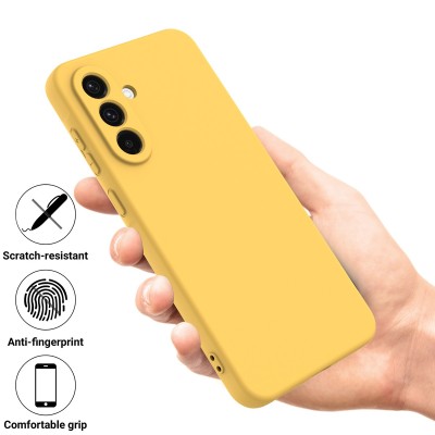 "Shell" hard silicone (TPU) case - yellow (Galaxy S26)