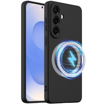 "Shell" MagSafe cieta silikona (TPU) apvalks - melns (Galaxy S26+)