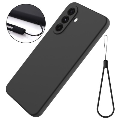 "Shell" hard silicone (TPU) case - black (Galaxy S26+)