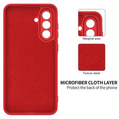 "Shell" hard silicone (TPU) case - red (Galaxy S26+)