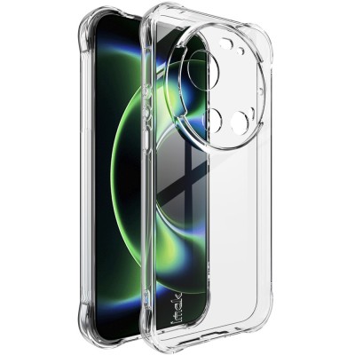 "Imak" reinforced protection hard silicone (TPU) airbag case - transparent (Xiaomi 17 Ultra)