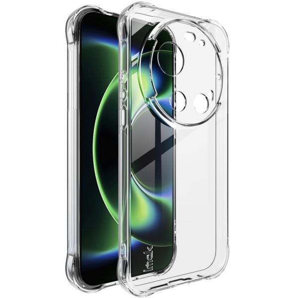 „Imak“ sustiprintos apsaugos kieto silikono (TPU) airbag dėklas - skaidrus (Xiaomi 17 Ultra)