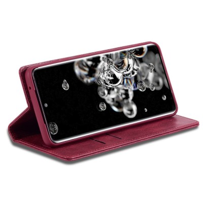 „Lc.Imeeke“ atvērams maciņš - sarkans (Galaxy S20 Ultra)