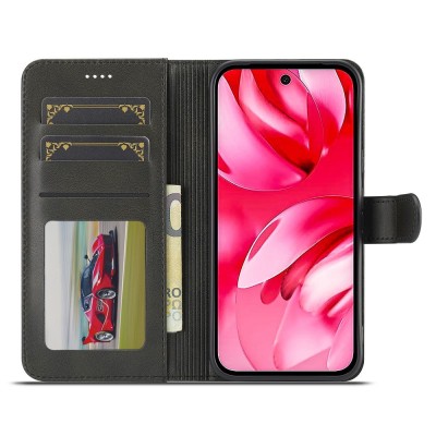 "LC.IMEEKE" atvēramais maciņš - melns (Pixel 10a)