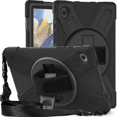 Sustiprintos apsaugos (360°) dėklas - juodas (Galaxy Tab A8 10.5 2021)