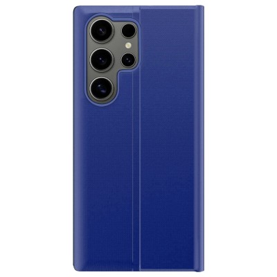 "Baoshi" Side Line flip book case cover - Blue (Galaxy S26 Ultra)