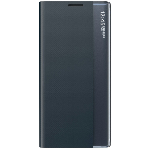 „Baoshi“ Side Line atverčiamas dėklas - tamsiai mėlynas (Galaxy S26 Ultra)