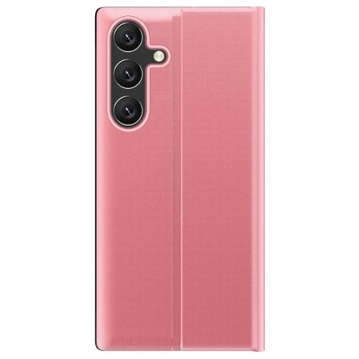 "Baoshi" Side Line flip book case cover - pink (Galaxy S26)