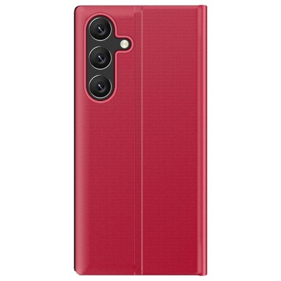 "Baoshi" Side Line flip book case cover - Red (Galaxy S26+)