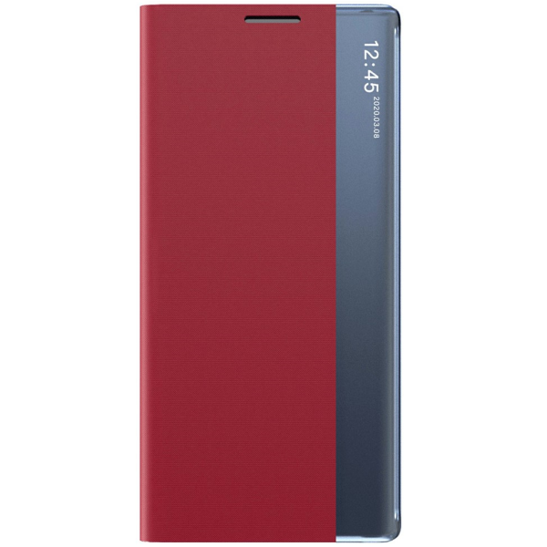 "Baoshi" Side Line flip book case cover - Red (Galaxy S26+)