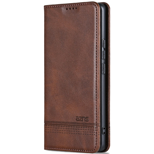 „AZNS“ Retro atverčiamas dėklas - rudas (Xiaomi 17 Ultra)