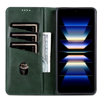 „AZNS“ Retro atverčiamas dėklas - žalias (Xiaomi 17 Ultra)