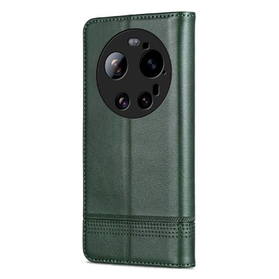 "AZNS" Retro atvērams maciņš - zaļš (Xiaomi 17 Ultra)