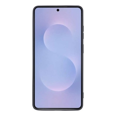 "Dechen" Ring Kickstand cieta silikona (TPU) apvalks - melns (Galaxy S26 Ultra)