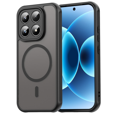 „Mofan“ MagSafe matinis kieto silikono (TPU) dėklas - juodas (Xiaomi 17)