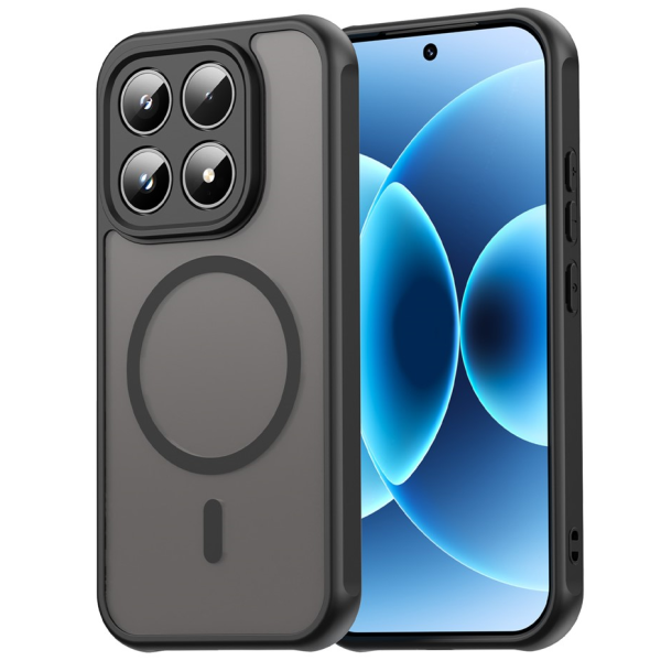 „Mofan“ MagSafe matinis kieto silikono (TPU) dėklas - juodas (Xiaomi 17)