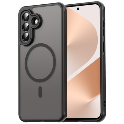 „Mofan“ MagSafe matinis kieto silikono (TPU) dėklas - juodas (Galaxy A57)