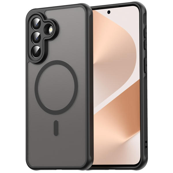 „Mofan“ MagSafe matinis kieto silikono (TPU) dėklas - juodas (Galaxy A57)