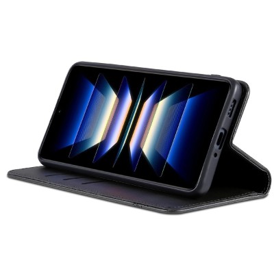 „AZNS“ Retro atverčiamas dėklas - juodas (Xiaomi 17 Ultra)