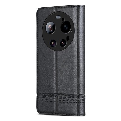 "AZNS" Retro atvērams maciņš - melns (Xiaomi 17 Ultra)