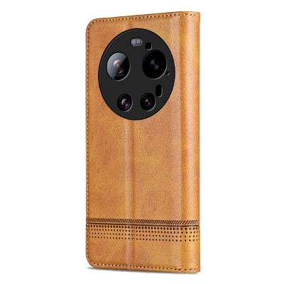 „AZNS“ Retro atvēramais maciņš - brūns (Xiaomi 17 Ultra)