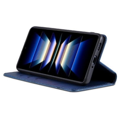 „AZNS“ Retro atvēramais maciņš - zils (Xiaomi 17 Ultra)