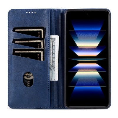 „AZNS“ Retro atverčiamas dėklas - mėlynas (Xiaomi 17 Ultra)