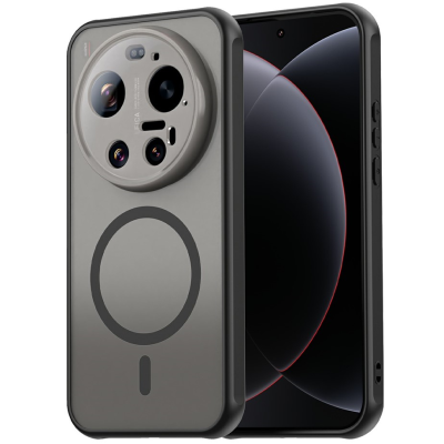 „Mofan“ MagSafe matinis kieto silikono (TPU) dėklas - juodas (Xiaomi 17 Ultra)