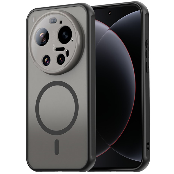 „Mofan“ MagSafe matinis kieto silikono (TPU) dėklas - juodas (Xiaomi 17 Ultra)