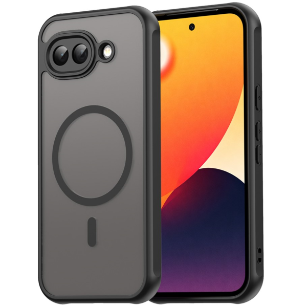 „Mofan“ MagSafe matinis kieto silikono (TPU) dėklas - juodas (Pixel 10a)