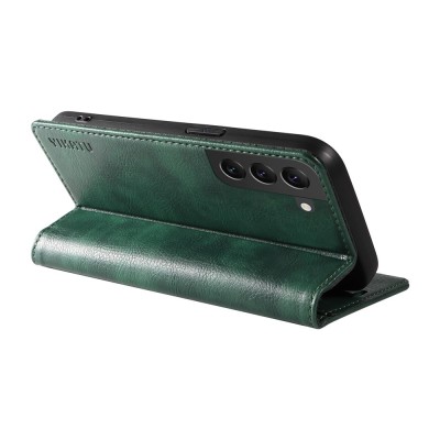"YIKATU" Split flip book case - green (Galaxy S22 5G)