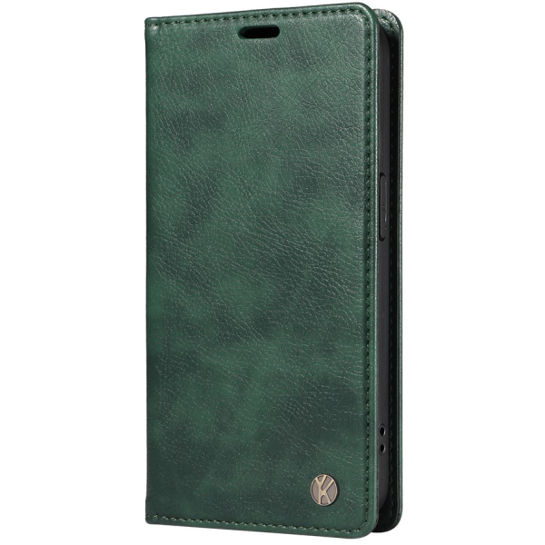 "YIKATU" Split atvērams maciņš - zaļš (Galaxy S22 5G)