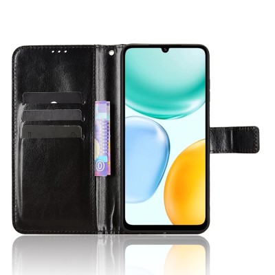 "Binfen" atvēramais maciņš - melns (Honor X5c Plus 4G)