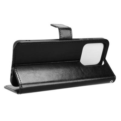 „Binfen“ atverčiamas dėklas, knygutė - juodas (Honor X5c Plus 4G)