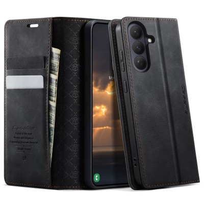 „CaseMe“ Retro Skin atverčiamas dėklas - juodas (Galaxy S26+)