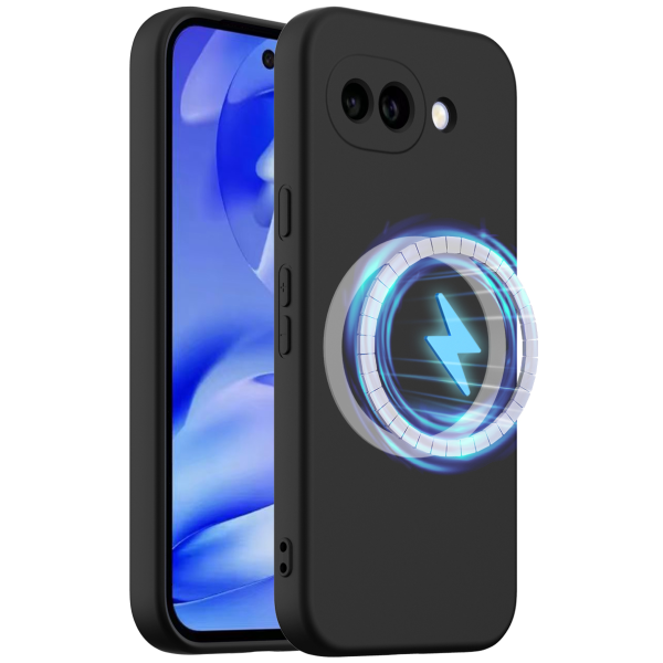 „Shell“ MagSafe kieto silikono (TPU) dėklas - juodas (Pixel 10a)