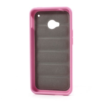 „Infisens“ Hybrid Bumper HTC One M7 rožinis dėklas (Dėkliukas) / Priedai.lt