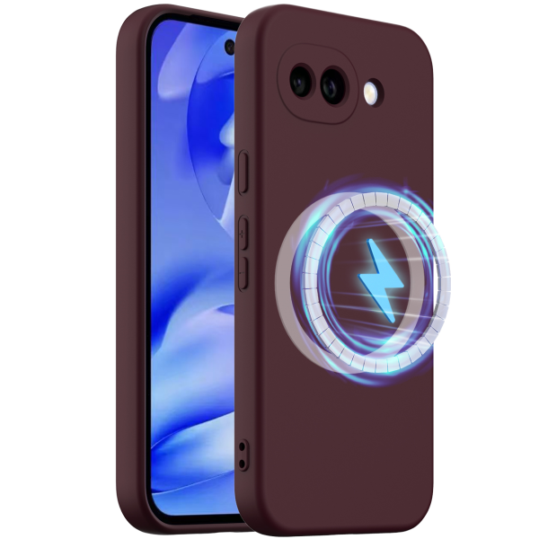 "Shell" MagSafe cieta silikona (TPU) apvalks - bordo (Pixel 10a)