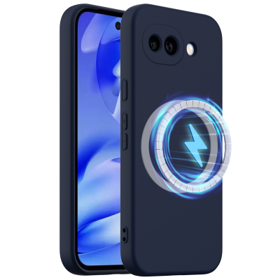 „Shell“ MagSafe kieto silikono (TPU) dėklas - tamsiai mėlynas (Pixel 10a)