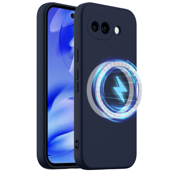 "Shell" MagSafe cieta silikona (TPU) apvalks - tumši zils (Pixel 10a)