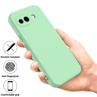 "Shell" hard silicone (TPU) case - green (Pixel 10a)