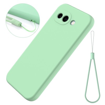 "Shell" hard silicone (TPU) case - green (Pixel 10a)