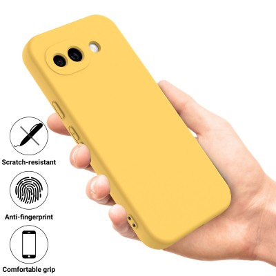 "Shell" kõva silikoon (TPU) ümbris – kollane (Pixel 10a)