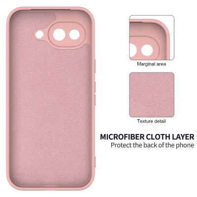 „Shell“ kieto silikono (TPU) dėklas - rožinis (Pixel 10a)