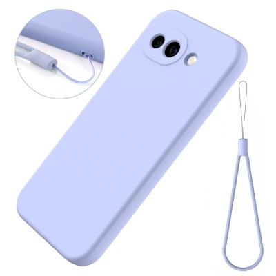 "Shell" hard silicone (TPU) case - purple (Pixel 10a)