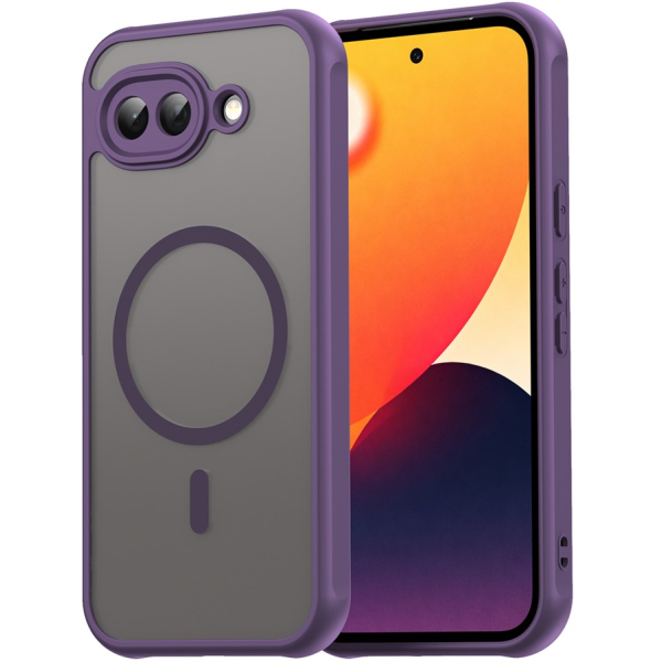 „Mofan“ MagSafe matinis kieto silikono (TPU) dėklas - violetinis (Pixel 10a)