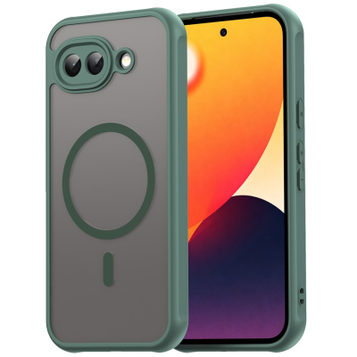 "Mofan" MagSafe matēts cieta silikona (TPU) apvalks - zaļš (Pixel 10a)