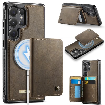 „CASEME“ Wallet apvalks - brūns (Galaxy S26 Ultra)