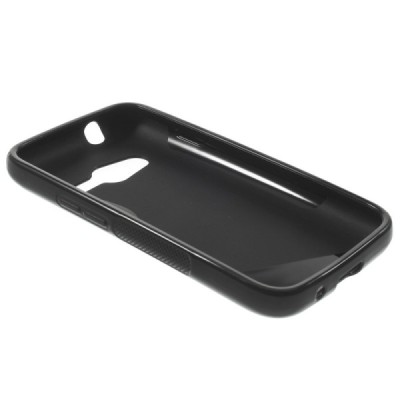 Samsung Galaxy Trend 2 G313 juodas kieto silikono TPU dėklas - nugarėlė / Priedai.lt