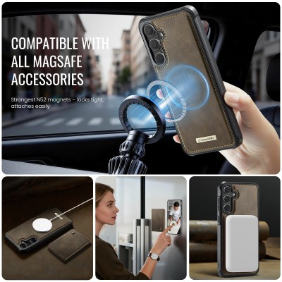 „CASEME“ Wallet case - brown (Galaxy S26)